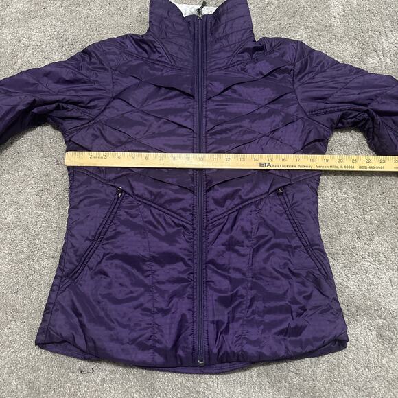 Columbia Interchange Omni Heat Women's Jacket Purple Fur Collar Size Medium - Picture 3 of 6